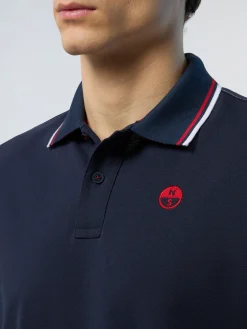 Polo Shirts^North Sails 'Polo Shirt With Embroidered Logo NAVY BLUE