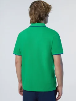 Polo Shirts^North Sails 'Polo Shirt With Logo Collar GREEN BEE