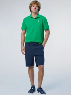 Polo Shirts^North Sails 'Polo Shirt With Logo Collar GREEN BEE