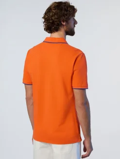 Polo Shirts^North Sails 'Polo Shirt With Logo Collar FLAME ORANGE