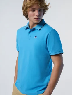 Polo Shirts^North Sails 'Polo Shirt With Logo Collar AZZURRO
