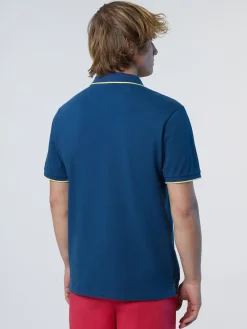 Polo Shirts^North Sails 'Polo Shirt With Logo Collar DARK DENIM