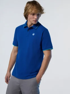 Polo Shirts^North Sails 'Polo Shirt With Logo Collar OCEAN BLUE