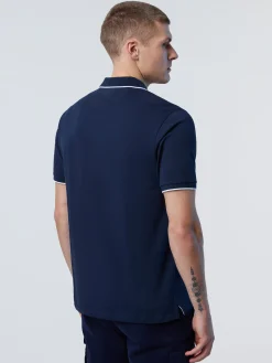 Polo Shirts^North Sails 'Polo Shirt With Logo Collar NAVY BLUE