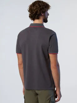 Polo Shirts^North Sails 'Polo Shirt With Logo Collar IRON GREY