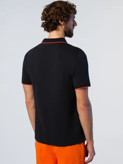 Polo Shirts^North Sails 'Polo Shirt With Logo Collar BLACK