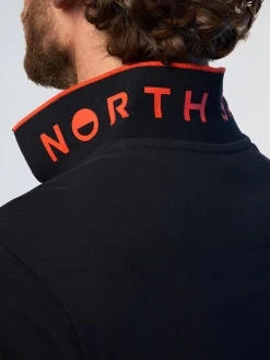 Polo Shirts^North Sails 'Polo Shirt With Logo Collar BLACK