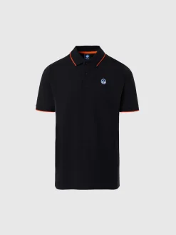 Polo Shirts^North Sails 'Polo Shirt With Logo Collar BLACK