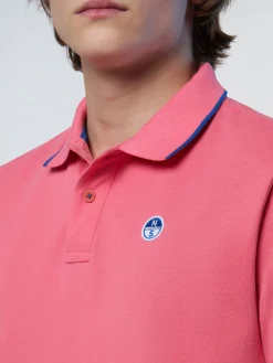 Polo Shirts^North Sails 'Polo Shirt With Logo Collar CALYPSO CORAL