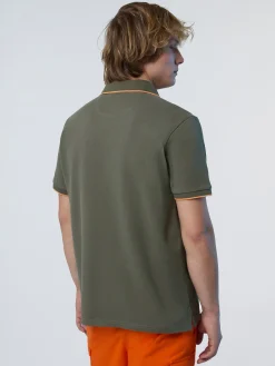 Polo Shirts^North Sails 'Polo Shirt With Logo Collar DUSTY OLIVE