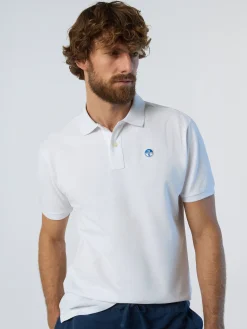 Polo Shirts^North Sails 'Polo Shirt With Logo Patch WHITE