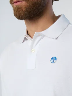 Polo Shirts^North Sails 'Polo Shirt With Logo Patch WHITE