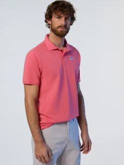 Polo Shirts^North Sails 'Polo Shirt With Logo Patch CALYPSO CORAL