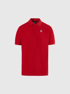 Polo Shirts^North Sails 'Polo Shirt With Logo Patch RED