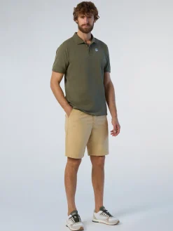 Polo Shirts^North Sails 'Polo Shirt With Logo Patch DUSTY OLIVE