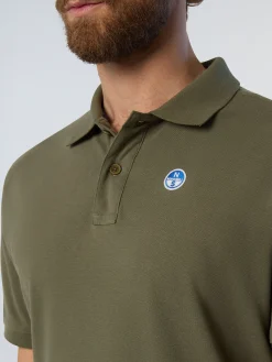 Polo Shirts^North Sails 'Polo Shirt With Logo Patch DUSTY OLIVE