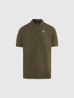 Polo Shirts^North Sails 'Polo Shirt With Logo Patch DUSTY OLIVE