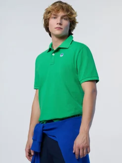 Polo Shirts^North Sails 'Polo Shirt With Logo Patch GREEN BEE