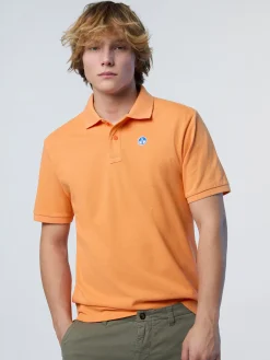 Polo Shirts^North Sails 'Polo Shirt With Logo Patch TANGERINE