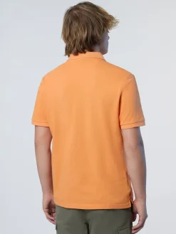 Polo Shirts^North Sails 'Polo Shirt With Logo Patch TANGERINE