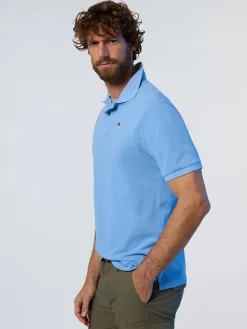 Polo Shirts^North Sails 'Polo Shirt With Logo Patch LIGHT BLUE