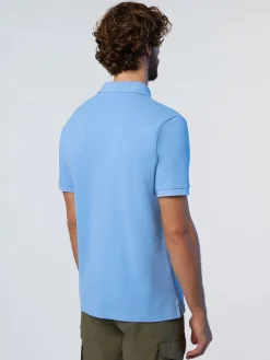 Polo Shirts^North Sails 'Polo Shirt With Logo Patch LIGHT BLUE