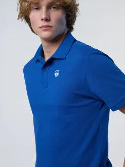 Polo Shirts^North Sails 'Polo Shirt With Logo Patch OCEAN BLUE