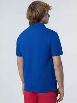 Polo Shirts^North Sails 'Polo Shirt With Logo Patch OCEAN BLUE