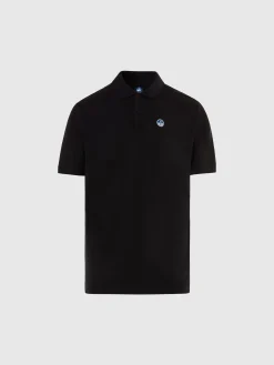 Polo Shirts^North Sails 'Polo Shirt With Logo Patch BLACK