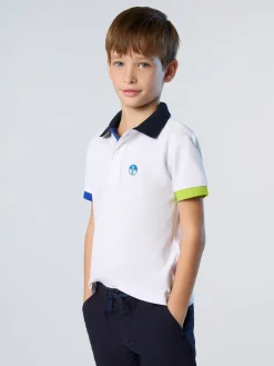 Polo Shirts^North Sails 'Polo Shirt With Mismatch Cuffs WHITE