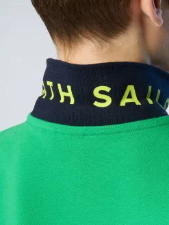 Polo Shirts^North Sails 'Polo Shirt With Mismatch Cuffs GREEN BEE