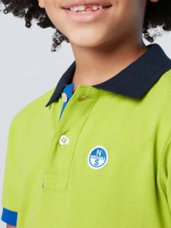 Polo Shirts^North Sails 'Polo Shirt With Mismatch Cuffs ACID LIME