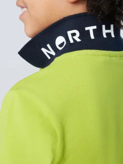 Polo Shirts^North Sails 'Polo Shirt With Mismatch Cuffs ACID LIME