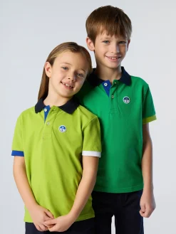 Polo Shirts^North Sails 'Polo Shirt With Mismatch Cuffs ACID LIME