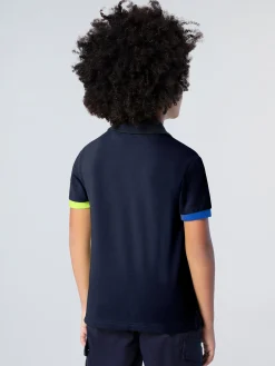 Polo Shirts^North Sails 'Polo Shirt With Mismatch Cuffs NAVY BLUE