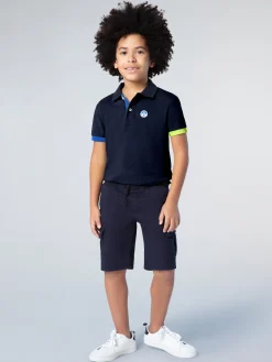 Polo Shirts^North Sails 'Polo Shirt With Mismatch Cuffs NAVY BLUE