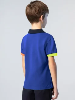 Polo Shirts^North Sails 'Polo Shirt With Mismatch Cuffs SURF BLUE