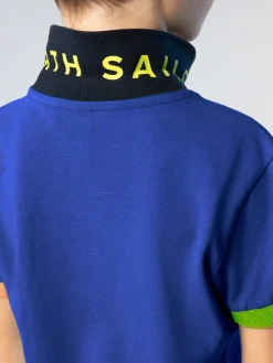 Polo Shirts^North Sails 'Polo Shirt With Mismatch Cuffs SURF BLUE