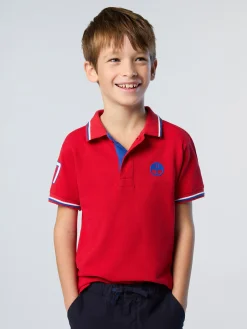 Polo Shirts^North Sails 'Polo Shirt With Sleeve Print RED