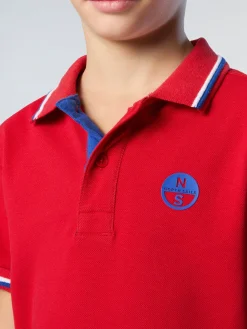 Polo Shirts^North Sails 'Polo Shirt With Sleeve Print RED