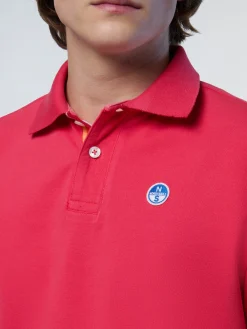 Polo Shirts^North Sails 'Polo Shirt With Striped Details WATERMELON