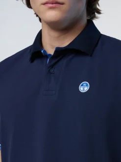 Polo Shirts^North Sails 'Polo Shirt With Striped Details NAVY BLUE