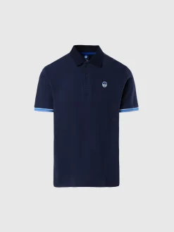 Polo Shirts^North Sails 'Polo Shirt With Striped Details NAVY BLUE