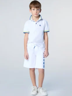 Polo Shirts^North Sails 'Polo Shirt With Striped Trims WHITE