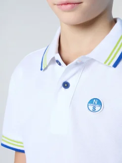 Polo Shirts^North Sails 'Polo Shirt With Striped Trims WHITE