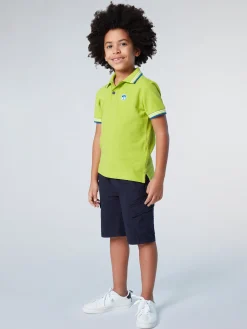 Polo Shirts^North Sails 'Polo Shirt With Striped Trims ACID LIME