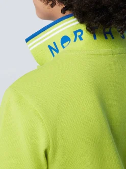 Polo Shirts^North Sails 'Polo Shirt With Striped Trims ACID LIME