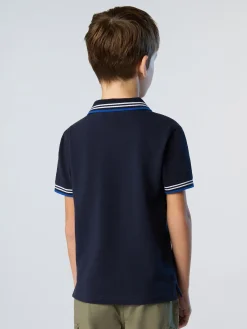 Polo Shirts^North Sails 'Polo Shirt With Striped Trims NAVY BLUE