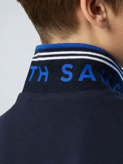 Polo Shirts^North Sails 'Polo Shirt With Striped Trims NAVY BLUE