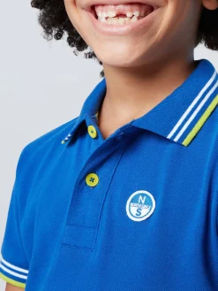 Polo Shirts^North Sails 'Polo Shirt With Striped Trims SURF BLUE